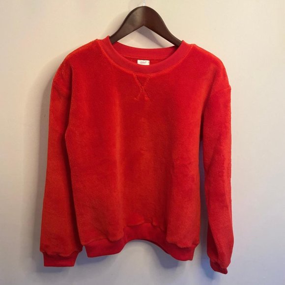 Nordstrom Kids' Cozy Plush Red Bloom Fleece Sweatshirt - Picture 2 of 5